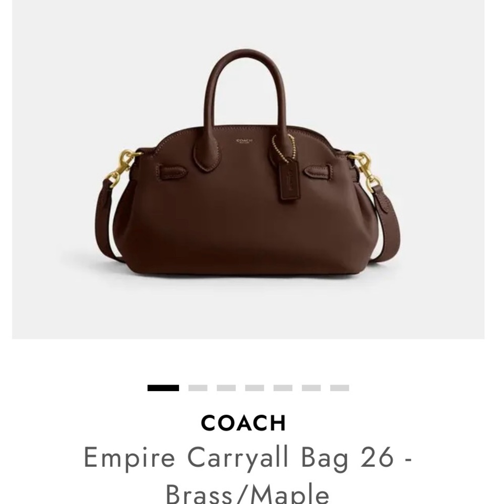 Coach Empire Carryall Bag in Brown and Gold